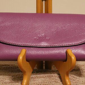 Coach Leather Checkbook Wallet